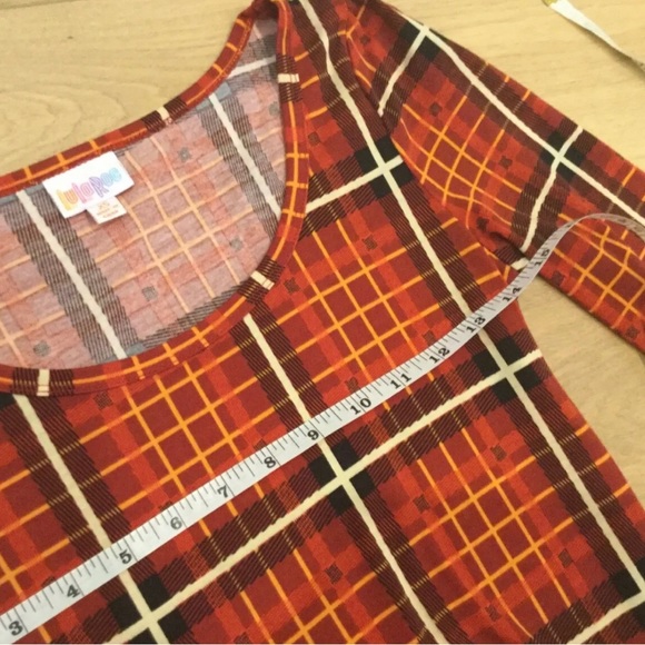 LuLaRoe  Maxi Dress X-Small Burnt Orange Striped Short Sleeve - Picture 5 of 9